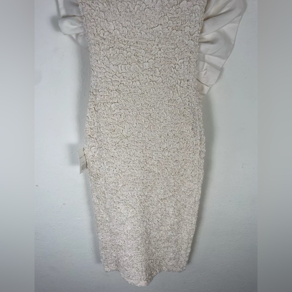 Mara Hoffman Popcorn Midi Strapless Kana Ruffle Dress Cotton-Twill Bridal - Picture 11 of 14